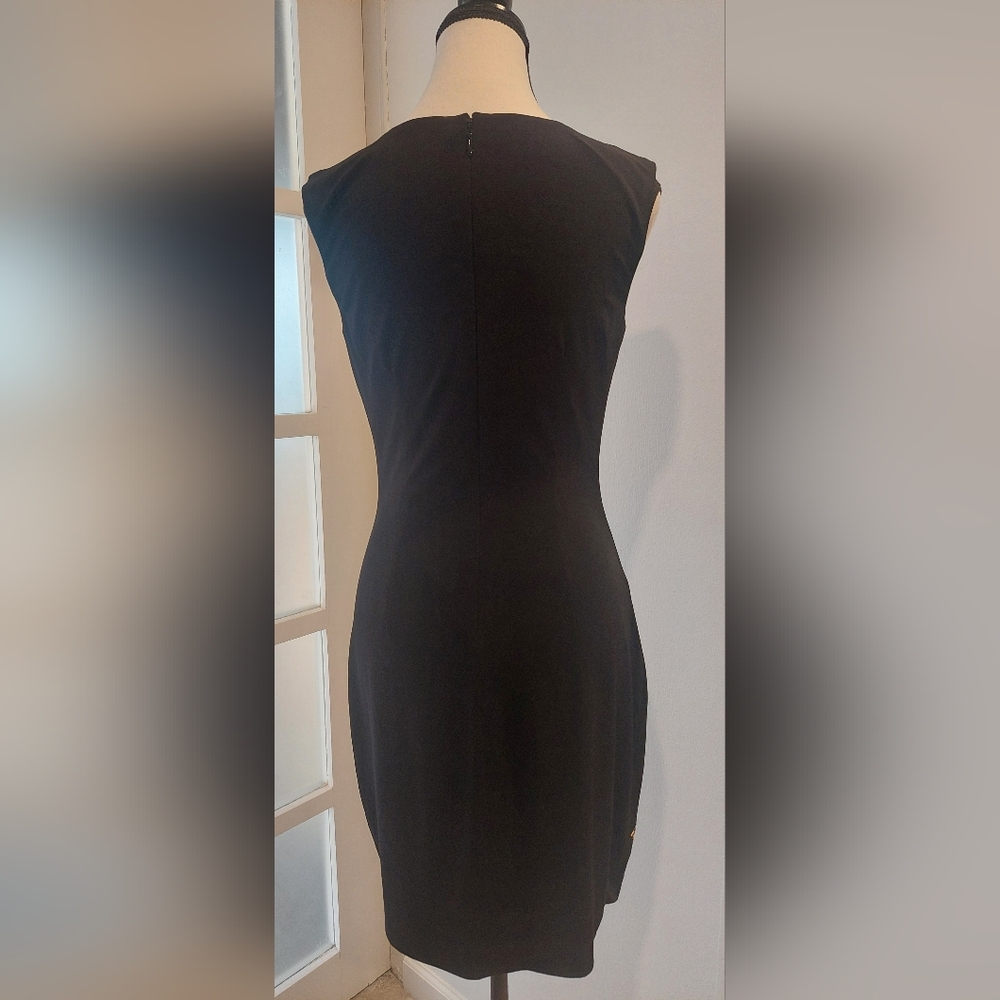Guess Black Dress with Gold Floral Accents - Picture 7 of 10